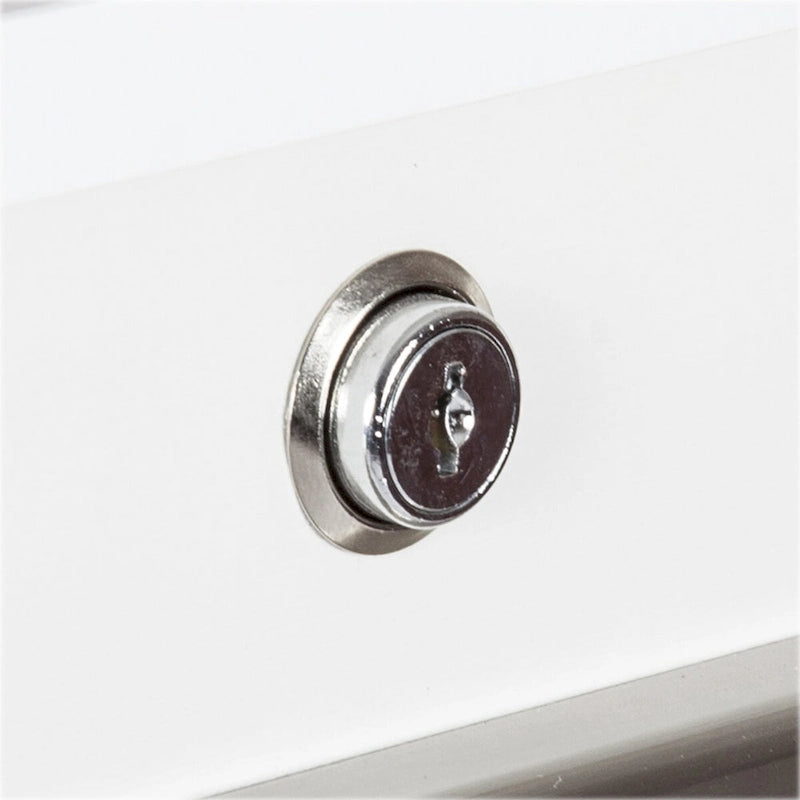 Saint Birch 4-Drawer Vertical Lateral in White Wood Grain - 48.5H x 18.5W x 17.5D