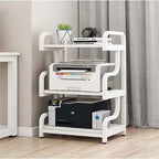 3-Tier Printer Stand with Wheels Movable Storage Cart Floor-Standing Multi-Purpose Shelf - 21.7 x 15.7 x 30.3 inches