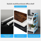 3-Tier Printer Stand with Wheels Movable Storage Cart Floor-Standing Multi-Purpose Shelf - 21.7 x 15.7 x 30.3 inches