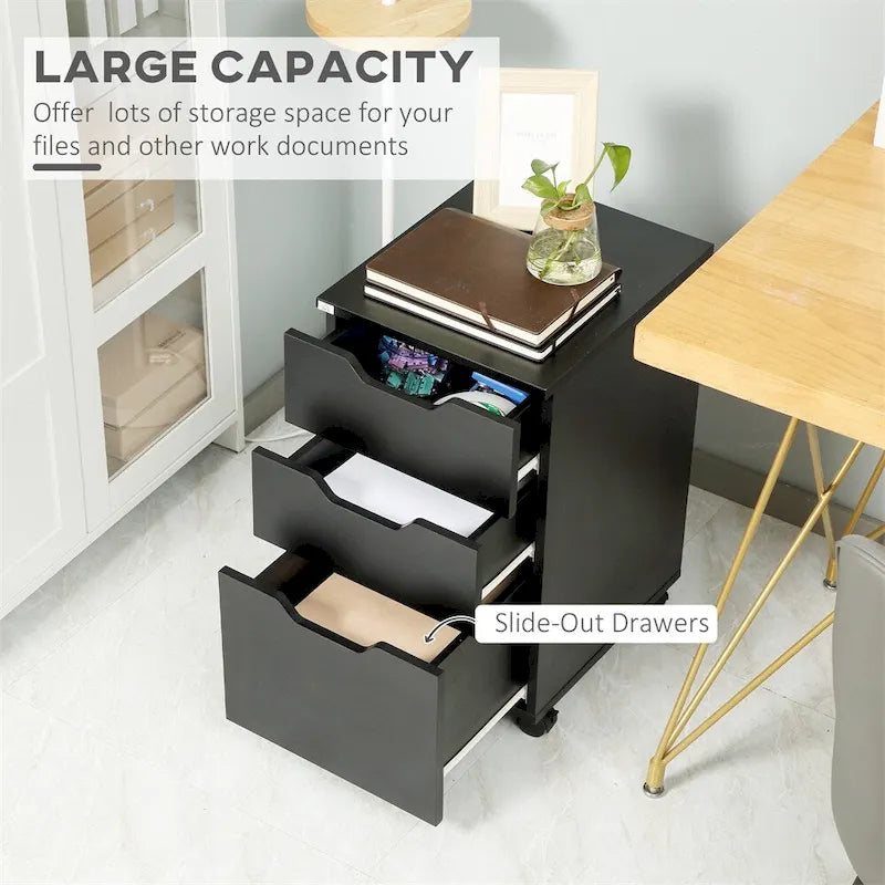 Mobile Storage Cabinet Organizer w/Drawer,Printer Stand with Castors