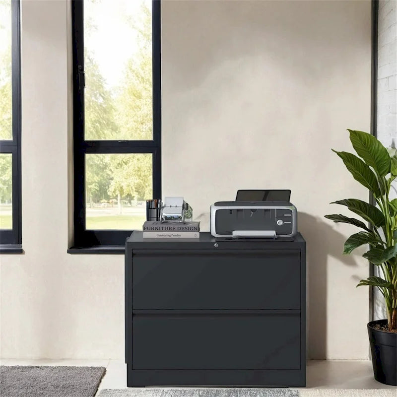 Lateral File Cabinet 2 Drawer,with Lock,Lockable File Cabinet
