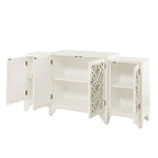 Madison Park Nevaeh Cream Quatrefoil Dining Buffet Server