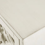 Madison Park Nevaeh Cream Quatrefoil Dining Buffet Server