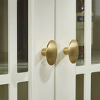 Storage Cabinet with Shelf,White Sideboard Cabinet for Living Room