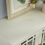 Storage Cabinet with Shelf,White Sideboard Cabinet for Living Room