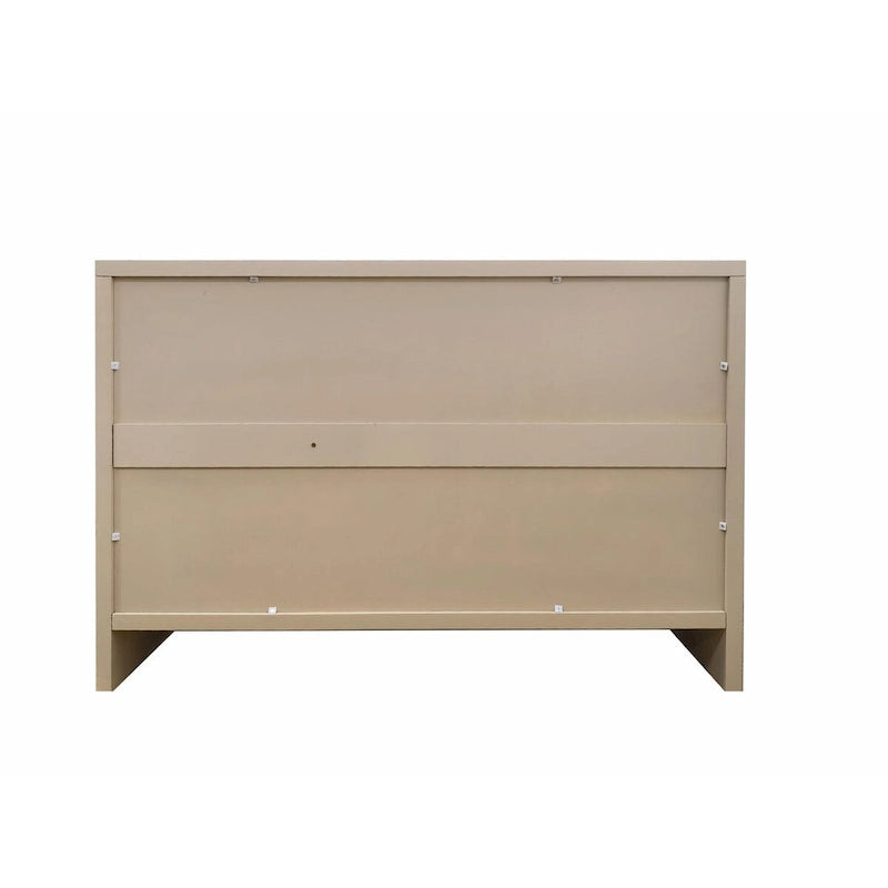 Farmhouse Style 3-Door Wooden Accent Cabinet: Sideboard Buffet Server with Storage