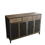 Modern 4 Doors Sideboard with 3 Top Drawers