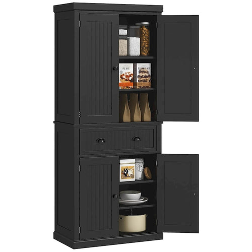 72 Tall Storage Cabinet with Drawer, Doors and Adjustable Shelves