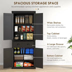 72 Tall Storage Cabinet with Drawer, Doors and Adjustable Shelves
