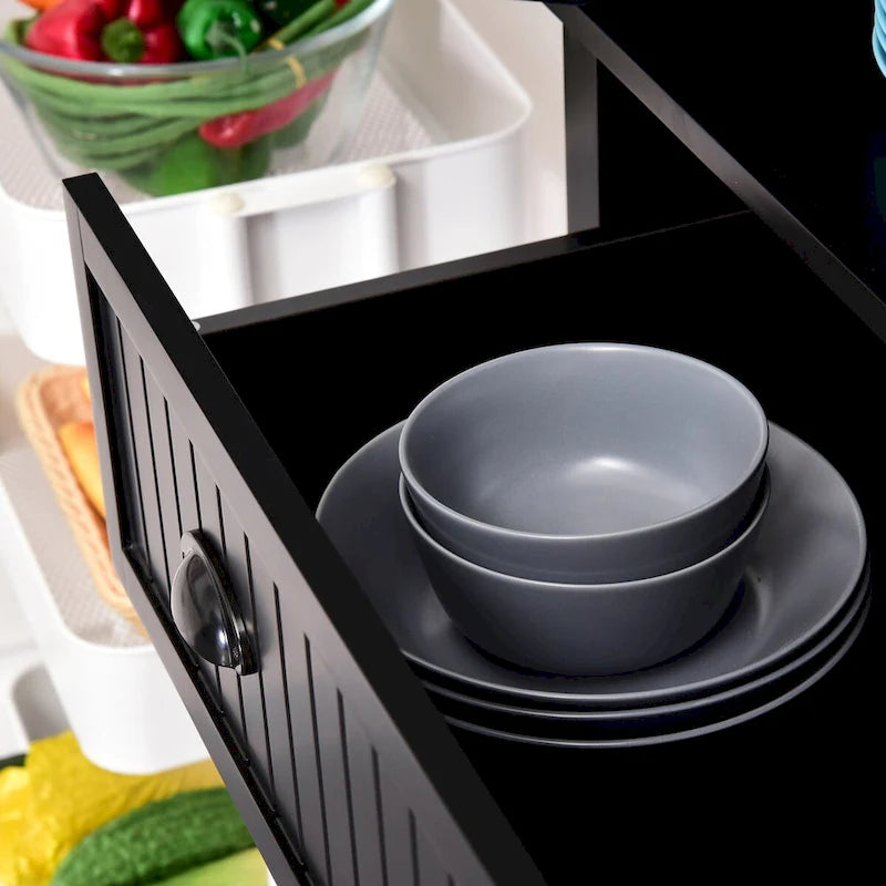 72 Tall Storage Cabinet with Drawer, Doors and Adjustable Shelves