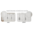 Farmhouse Buffet Cabinet Storage Sideboard with 2 Drawers and 4 Doors