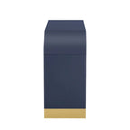 4-door Curved Corner Design Wavy Door Panel Cabinet with Adjustable Shelves, Suitable for Study, Living Room and Entrance