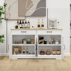 55.91 Large Farmhouse Buffet Cabinet