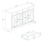 55.91 Large Farmhouse Buffet Cabinet