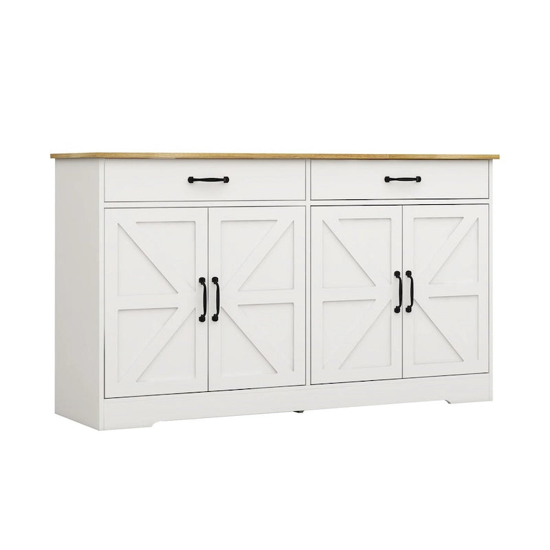 55.91 Large Farmhouse Buffet Cabinet