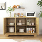 Storage Cabinet with 3 Doors,Wood Sideboard Buffet Storage
