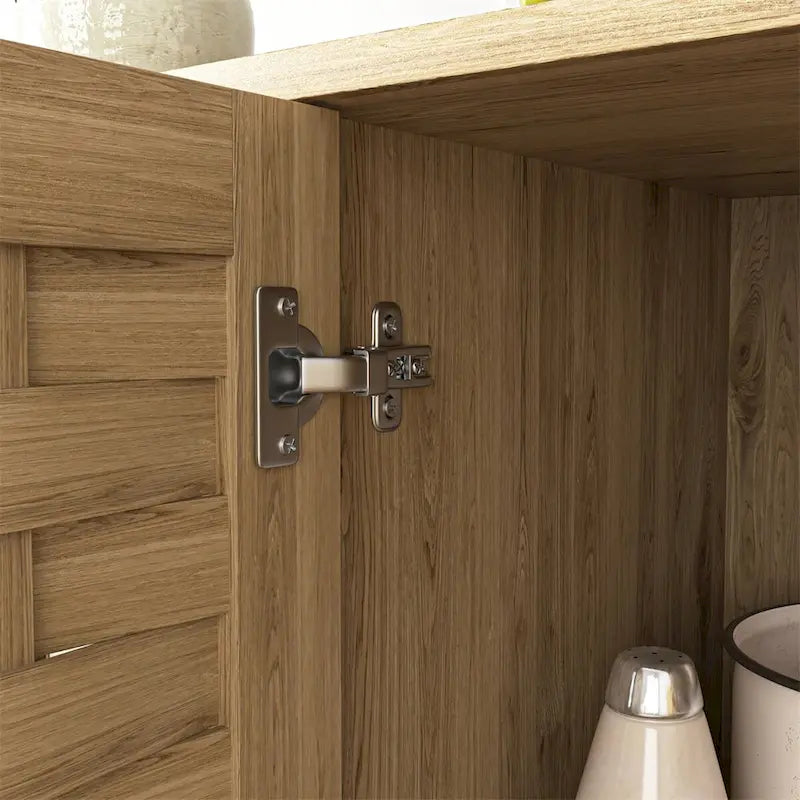 Storage Cabinet with 3 Doors,Wood Sideboard Buffet Storage