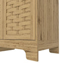 Storage Cabinet with 3 Doors,Wood Sideboard Buffet Storage