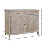 Stella 49 Wide 2-Door Sideboard, Light Gray