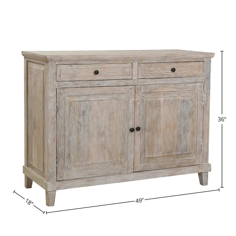 Stella 49 Wide 2-Door Sideboard, Light Gray