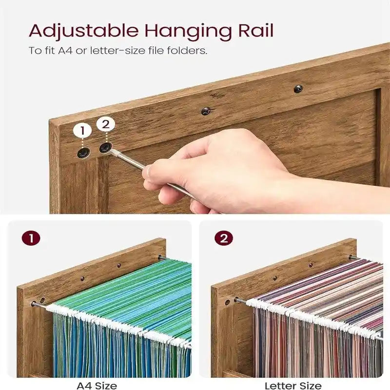 File Cabinet Filing Cabinet with 2 Drawers - 15.7D x 17.7W x 27H