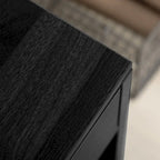 Rolling Printer Table Desk with Wheels and Adjustable Shelf