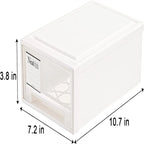 3 Pack Drawer Stackable Storage