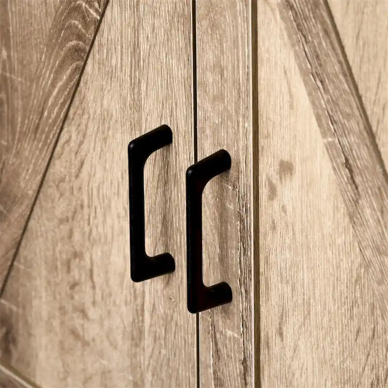 Wooden Buffet Cabinet with Drawer and Adjustable Shelf - N/A