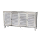 Accent Cabinet 4 Shutter Door Wooden Cabinet Sideboard Buffet Cabinet