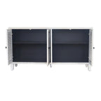 Accent Cabinet 4 Shutter Door Wooden Cabinet Sideboard Buffet Cabinet