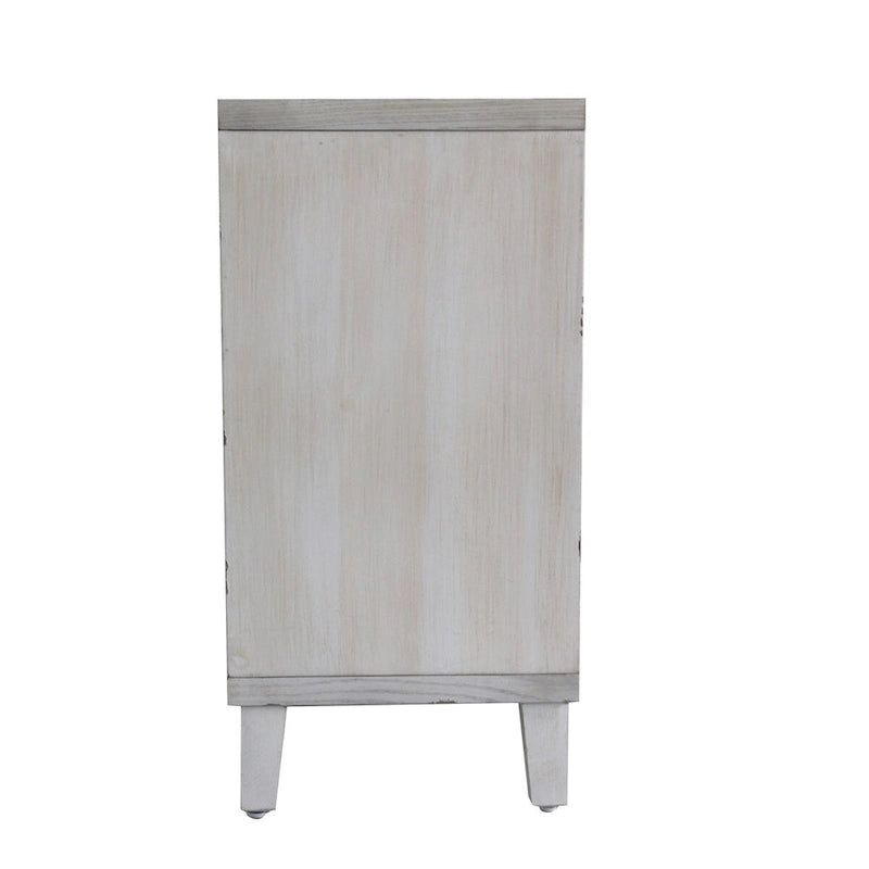 Accent Cabinet 4 Shutter Door Wooden Cabinet Sideboard Buffet Cabinet