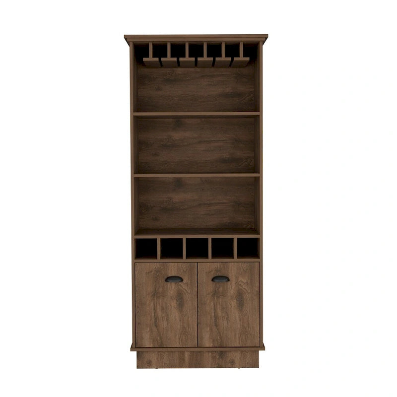 Bar Cabinet for Kitchen, Dining Room,Living Room, Dark Brown