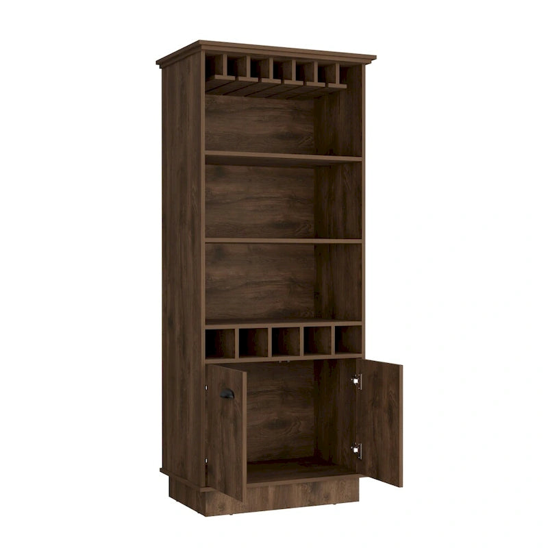 Bar Cabinet for Kitchen, Dining Room,Living Room, Dark Brown