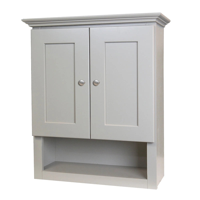 Grey Shaker Bathroom Wall Cabinet