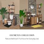 Over The Toilet Storage Cabinet with Double Vented Doors - 69 H x 24L x 9 D