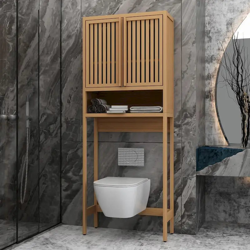 Bamboo Toilet Storage Cabinet