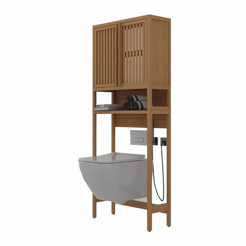 Bamboo Toilet Storage Cabinet