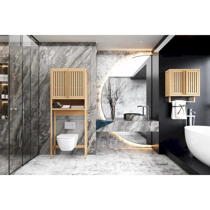 Bamboo Toilet Storage Cabinet