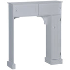 kleankin Over the Toilet Bathroom Cabinet,Toilet Rack, Space Saver, Gray