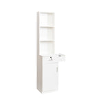 15.67 in. W x 70.87 in. H MDF Freestanding Linen Cabinet with Multi-layer Storage