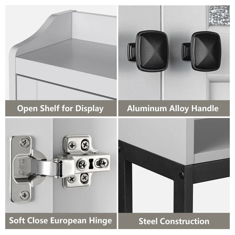 Over The Toilet Storage Cabinet - 7.87D x 23.23W x 67.32H