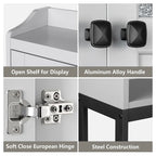 Over The Toilet Storage Cabinet - 7.87D x 23.23W x 67.32H