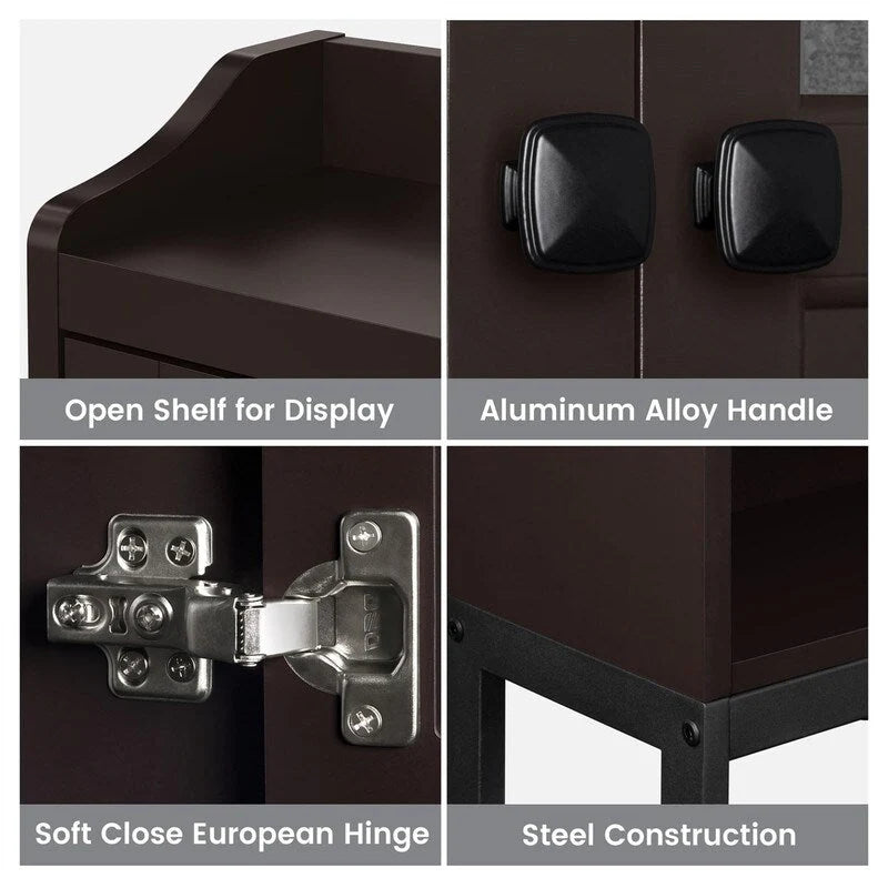 Over The Toilet Storage Cabinet - 7.87D x 23.23W x 67.32H