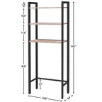 Over The Toilet Storage - 9.4D x 24.8W x 64.2H