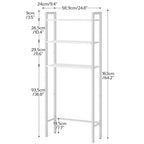 Over The Toilet Storage - 9.4D x 24.8W x 64.2H