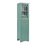 Tall Bathroom Cabinet, Freestanding Storage Cabinet with Drawer and Doors, Acrylic Door, Adjustable Shelf