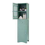 Tall Bathroom Cabinet, Freestanding Storage Cabinet with Drawer and Doors, Acrylic Door, Adjustable Shelf