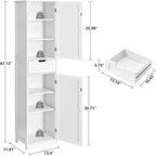 Bathroom Storage Cabinet with 2 Doors
