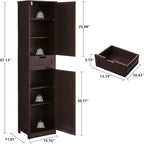 Bathroom Storage Cabinet with 2 Doors