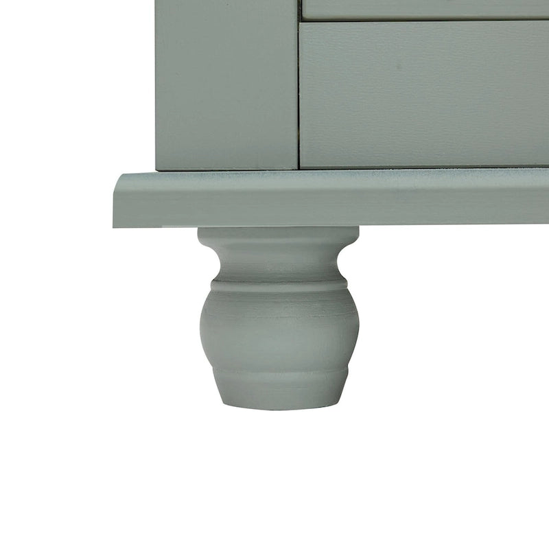 Tall Storage Cabinet with Two Drawers